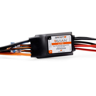 Spektrum SPMXAE0240B Avian 40A Dual Smart Lite 3-4S Brushless ESC Version B with IC3 Connector